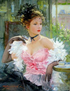  impressionist - Belle femme KR 038 Impressionniste